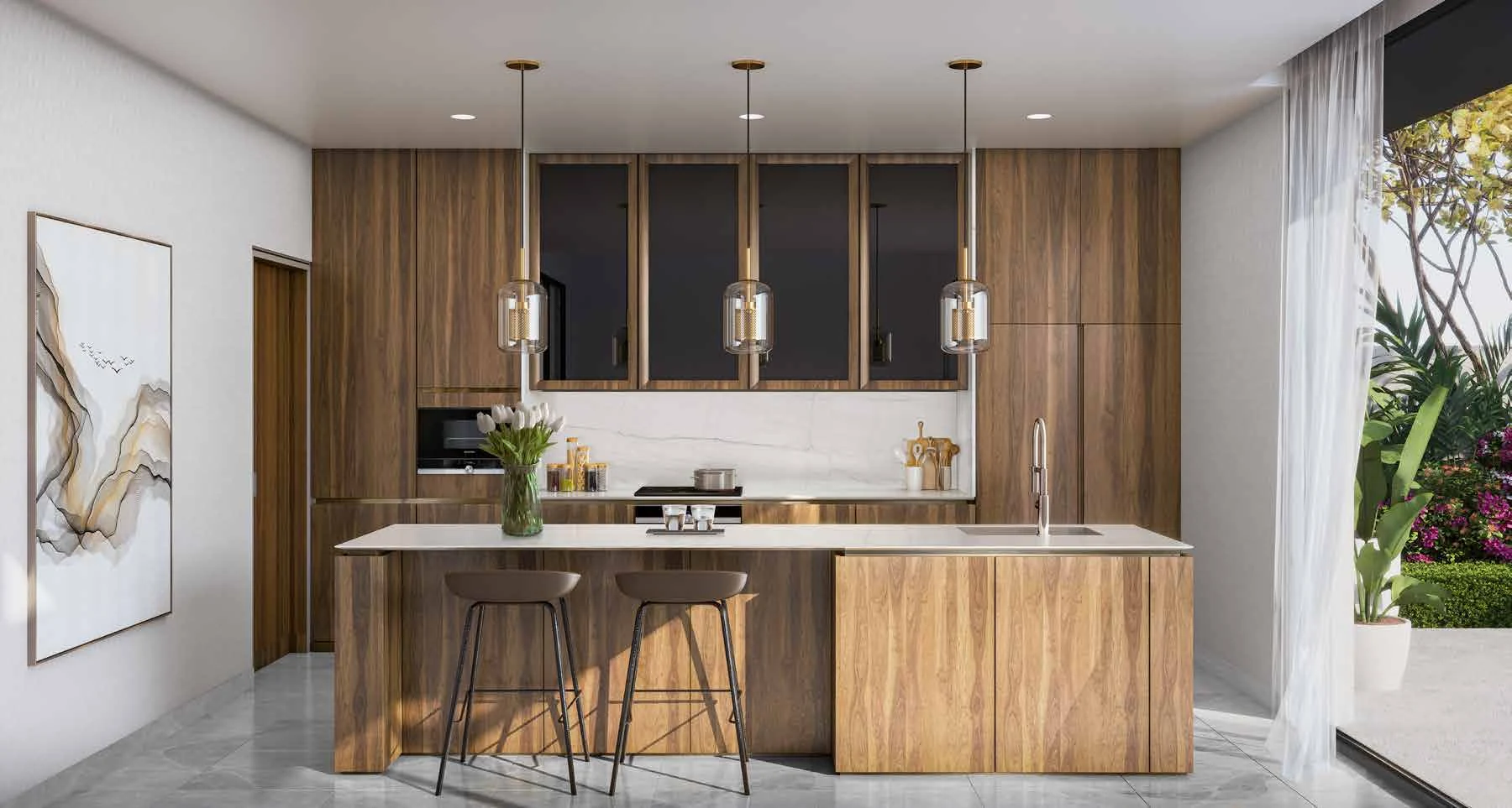 Nature-inspired kitchen